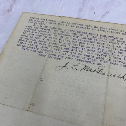 1917 Bellville OH Christian Church J.L. MacDonald Lecture Promo Leaflet D22