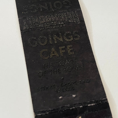 Going Hotel & Cafe Larry and Clara Butler Gillette WY Matchbook Cover TB6-MB1-14