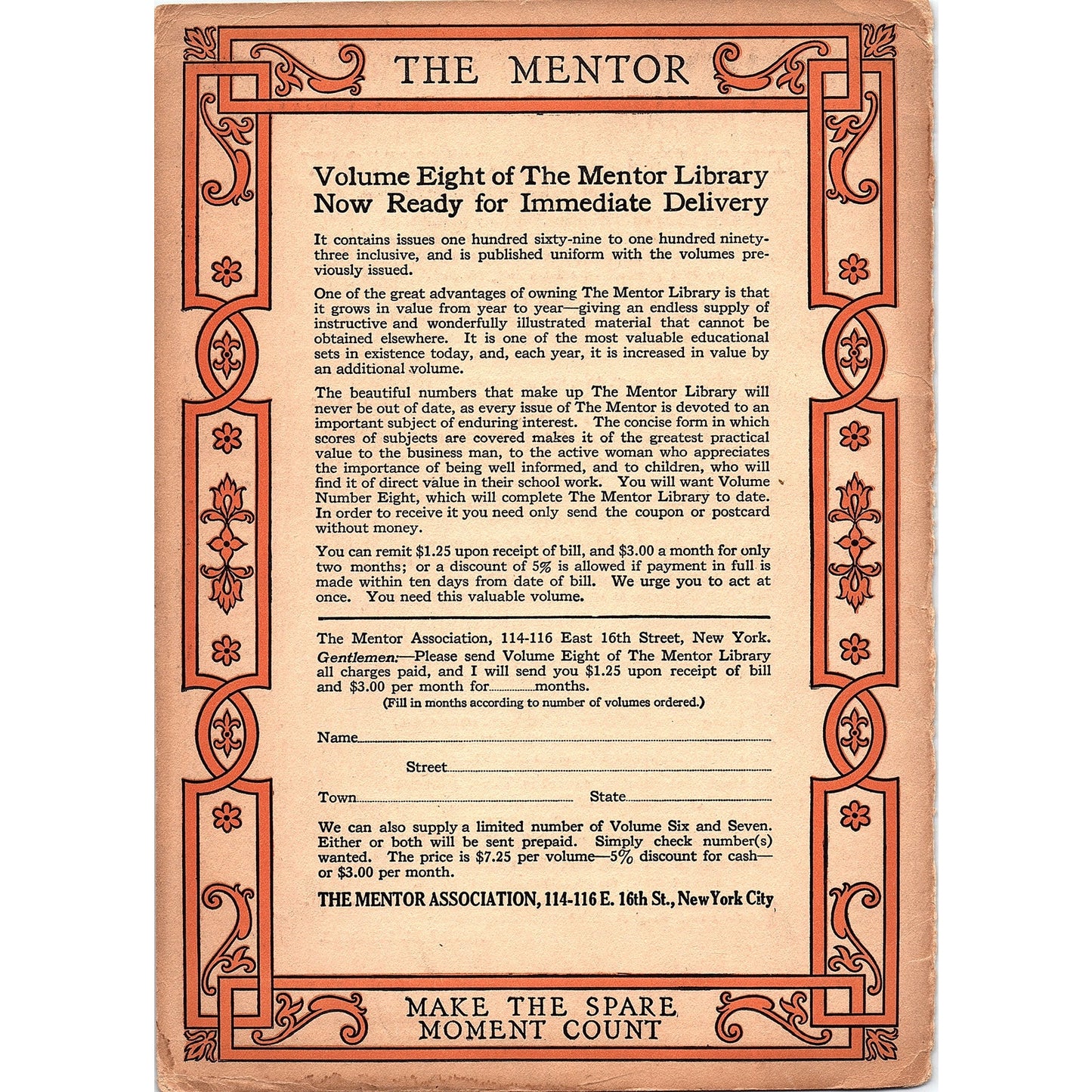 Those I Do Not Know - Edith M Thomas Original Poem Mentor Magazine 7x10 V4