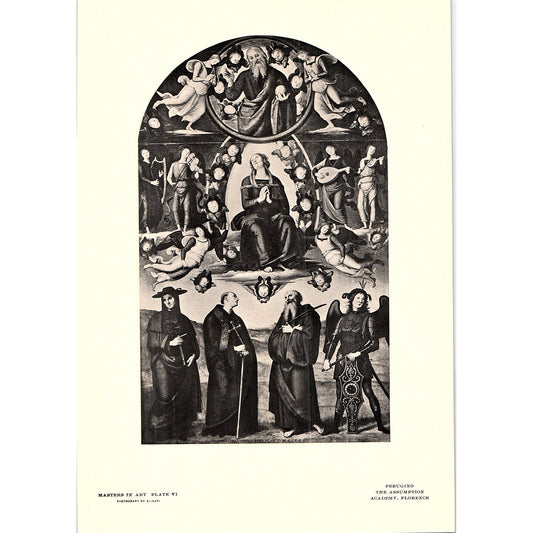 The Assumption - Perugino - 1902 Litho Art Print AF4-13