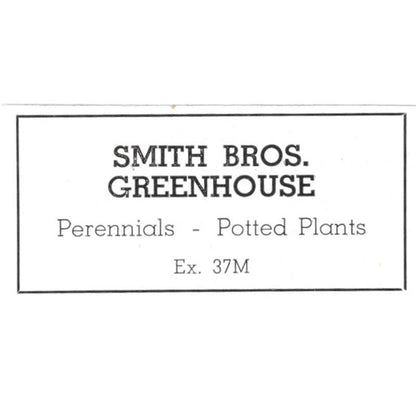 Smith Bros. Greenhouse Perennials Plants Minnesota 1940 Magazine Ad AF1-SS5