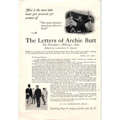 The Letters of Archie Butt The President's Military Aide 2 Page 1924 Article D23