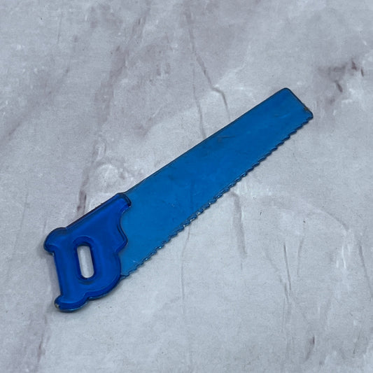 Vintage Transparent Blue Celluloid 2.5" Toy Saw Accessory SB7