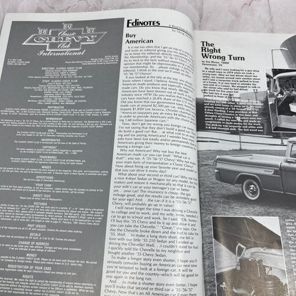 Joe Moore 57 Cameo - '55, '56, '57 Classic Chevy World Magazine - Nov 1982 M29