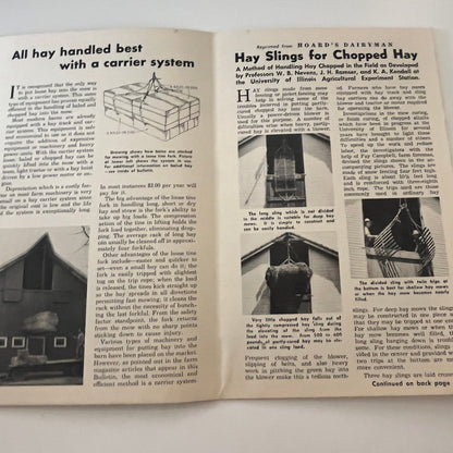 Easy Way to Store Hay Bales Barn Equipment Assn Farm Bulletin TK2-XB5