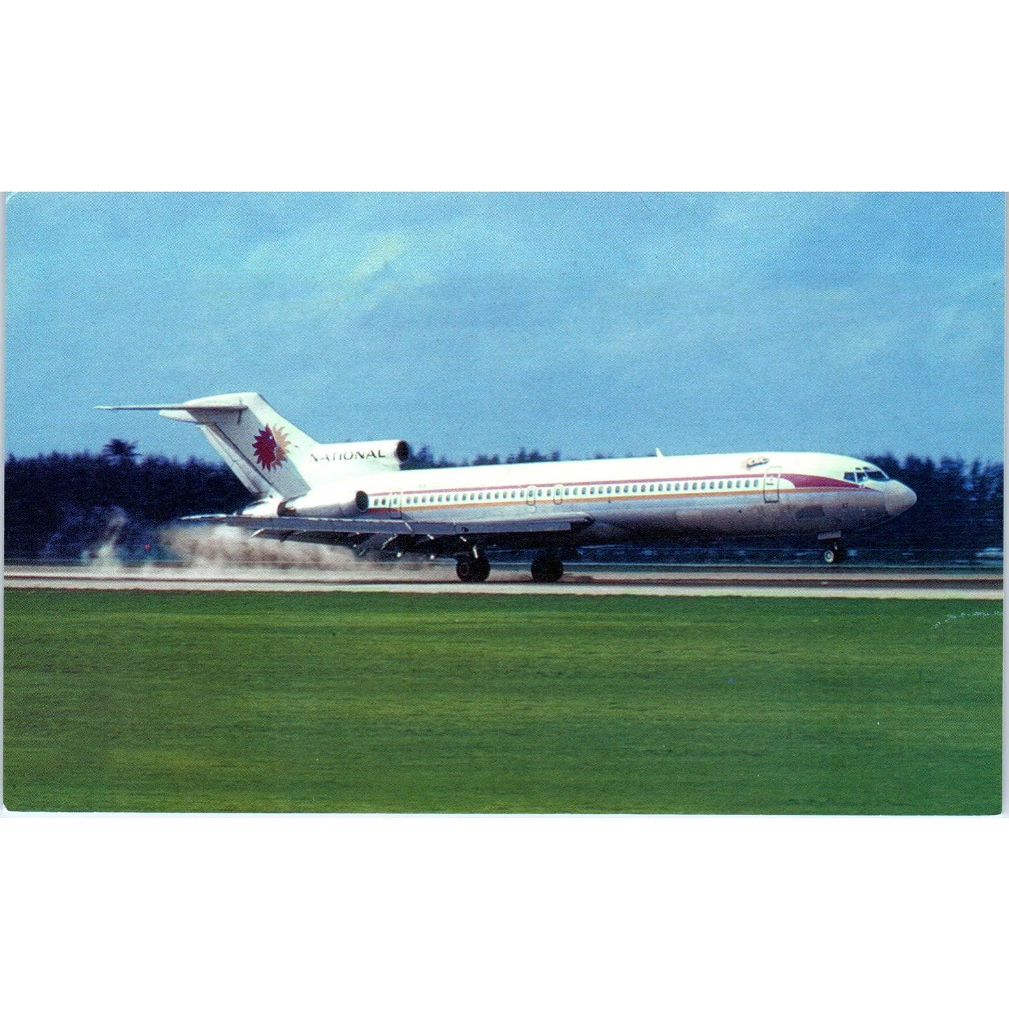 National Airlines Boeing 727 B-727-100 Vintage Postcard TG8-PC