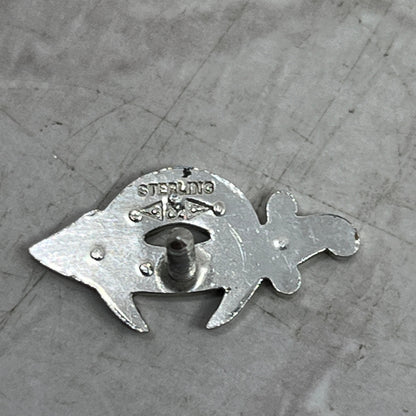 Vintage Sterling Silver Masonic Lapel Pin Button Crescent Moon Scimitar SE5