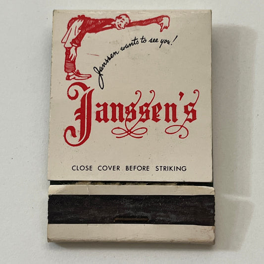 Janssen's Famous Hofbrau Grand Central Terminal Matchbook Cover TB6-MB1-5