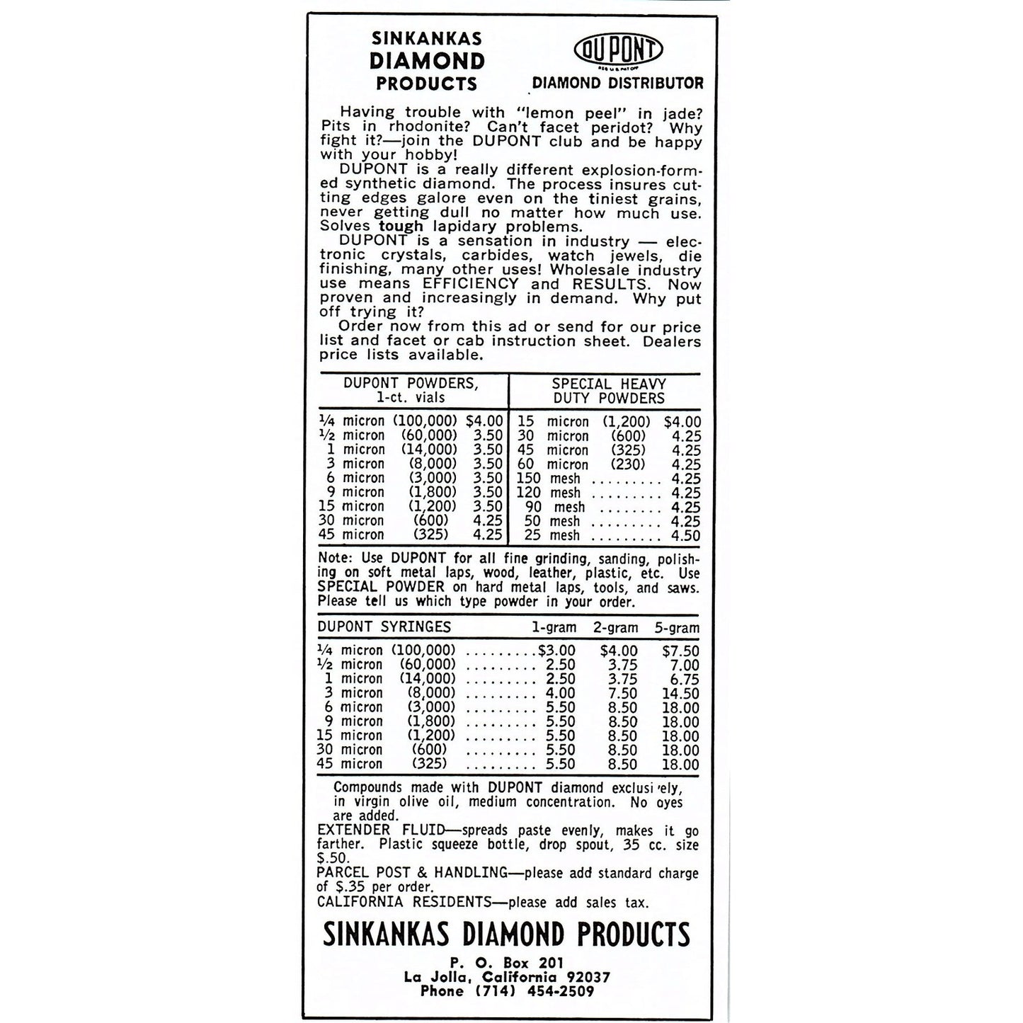Wilderness Originals Tumble Time Jasper Jubilee Redwood Valley CA 1972 Ad AF8-H2