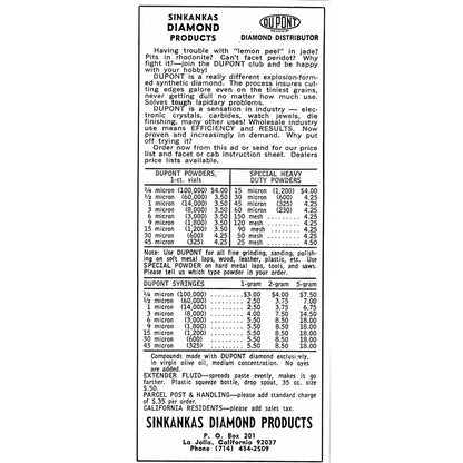 Wilderness Originals Tumble Time Jasper Jubilee Redwood Valley CA 1972 Ad AF8-H2