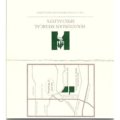 Administrator Emily N. Cook, M.Ed. Houston TX, Vintage Business Card SB4-B2