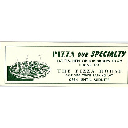 The Pizza House, Nifty Coffee Shop 1957 Estes Park CO Ad AG4-M1