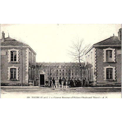 Caserne Baraguey D'Hilliers Boulevard Thiers French Antique Postcard PE11