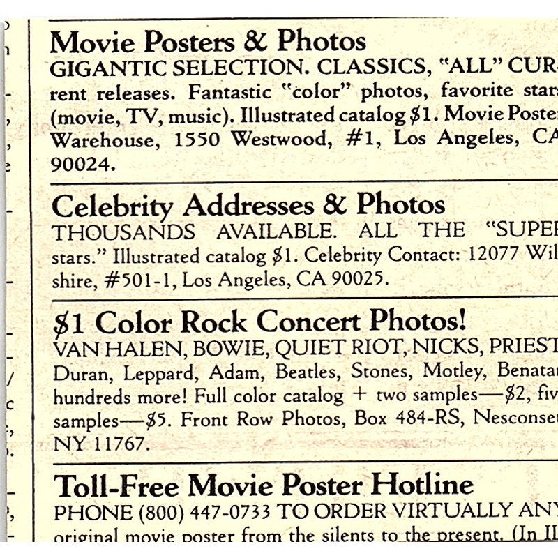 Mirage Silk Screen Novelty T-Shirts New York NY 1984 Ad AF8-M4