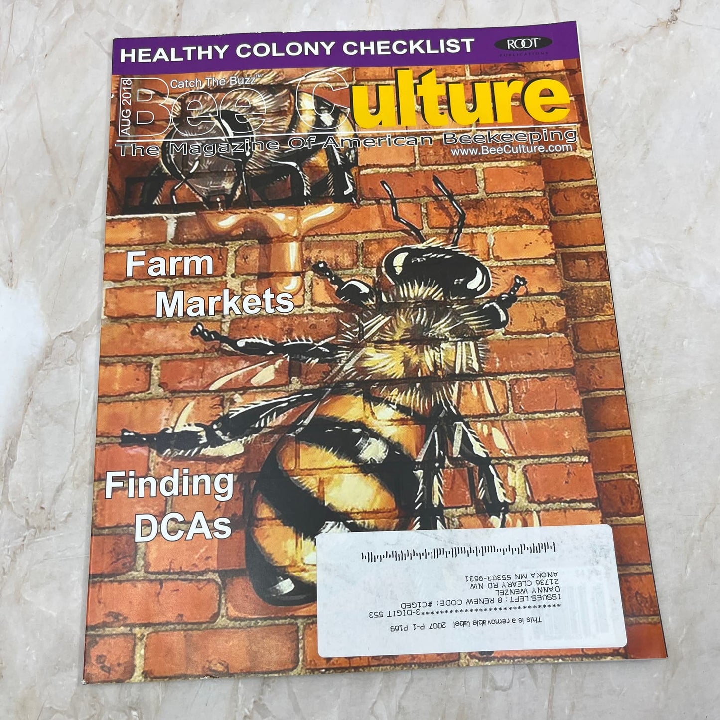 2018 Aug Bee Culture Magazine Magazine - Magazine of American Beekeeping M7