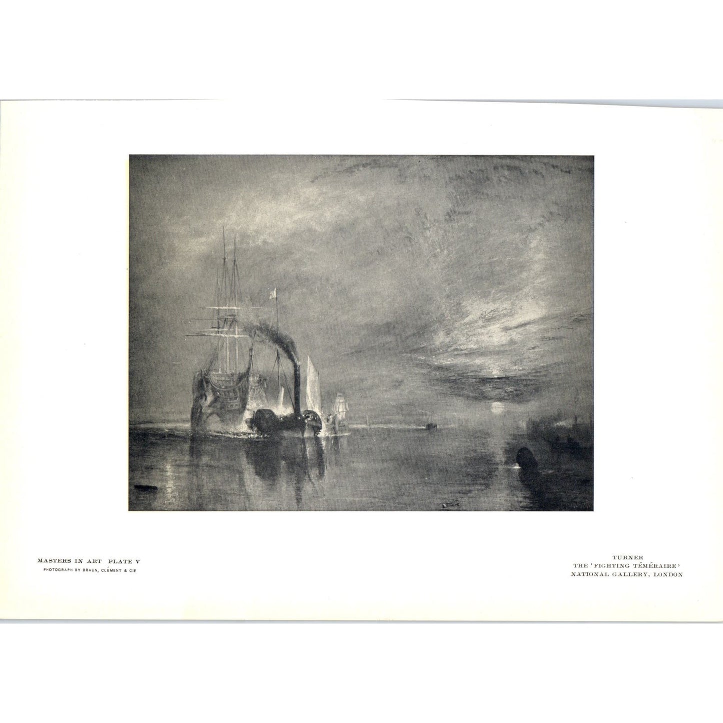 The Fighting Temeraire - Turner c1905 Art Print D12