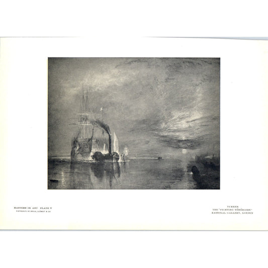 The Fighting Temeraire - Turner c1905 Art Print D12