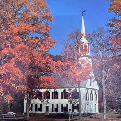 Townshend Church - Vermont Autumn Gold 7x10" Art Print V17