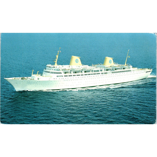 Swedish American Line Kungsholm Vintage Postcard PE5