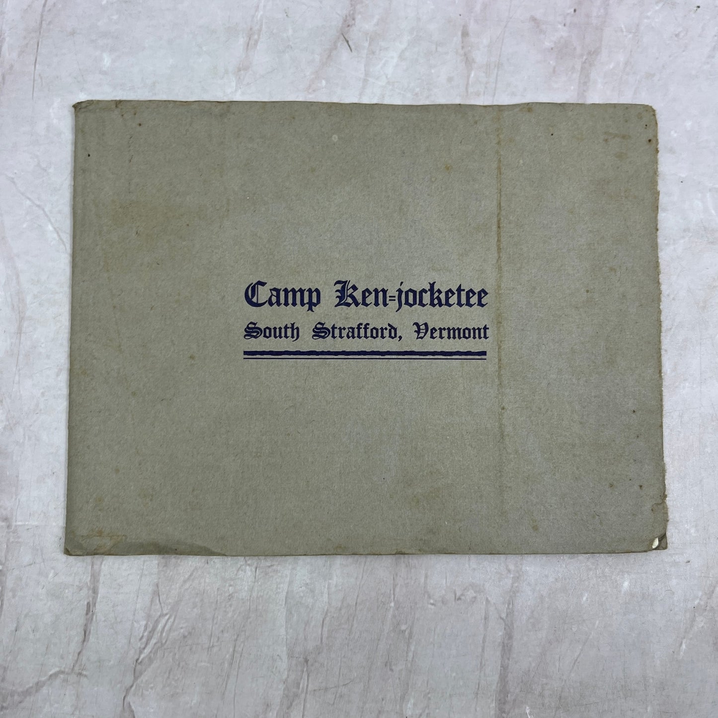 1914 Camp Ken-Jocketee Girls Camp South Strafford Vermont Souvenir Book TH2-Y1