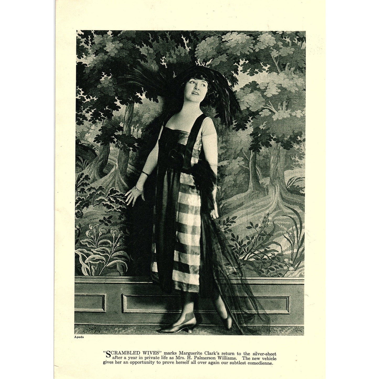 Marguerite Clark, Betty Blythe Scrambled Wives Queen Sheba Double Sided 8x11 V9