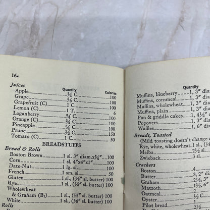 1956 Vest Pocket Calorie Counter Dial Away Your Fat Book Health Builder TF5-L3