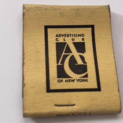 Advertising Club of New York Vintage Matchbook Cover TB8-MB-8