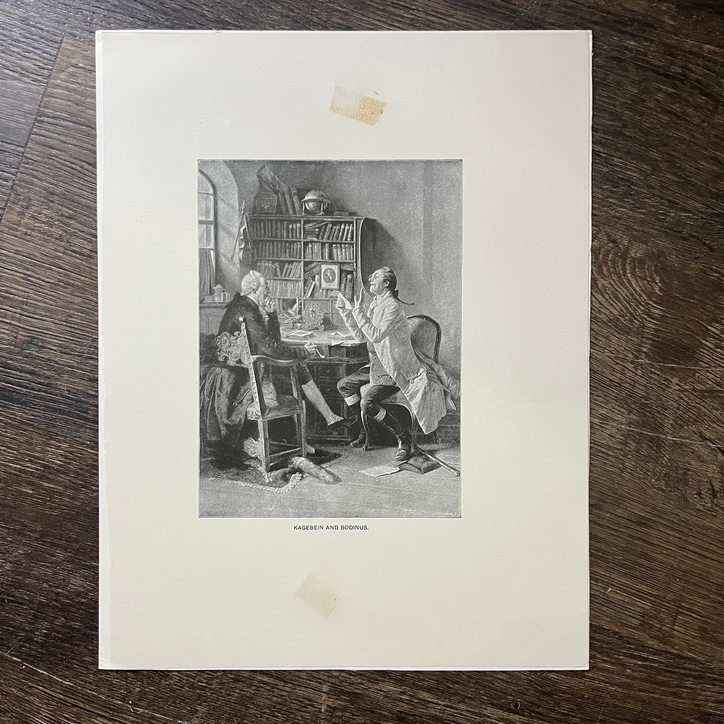 Kagebein and Bodinus Engraving Vintage Art Print 9x12 V5