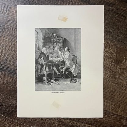 Kagebein and Bodinus Engraving Vintage Art Print 9x12 V5