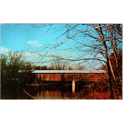 Deer Creek Fayette County Ohio Covered Bridge Postcard PC2
