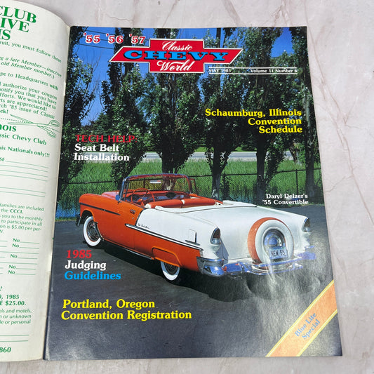 Seat Belt Installation - '55, '56, '57 Classic Chevy World Magazine May 1985 M31