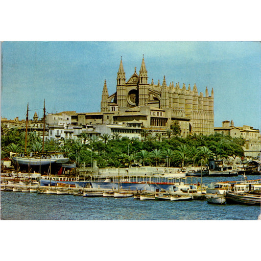 1970 Mallorca Palma - The Cathedral Vintage Postcard PE5