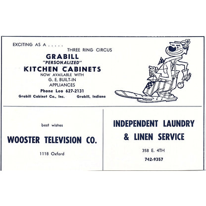 Reddy Kilowatt Circus Indiana & Michigan Electric Co 1964 Ad AG1-9