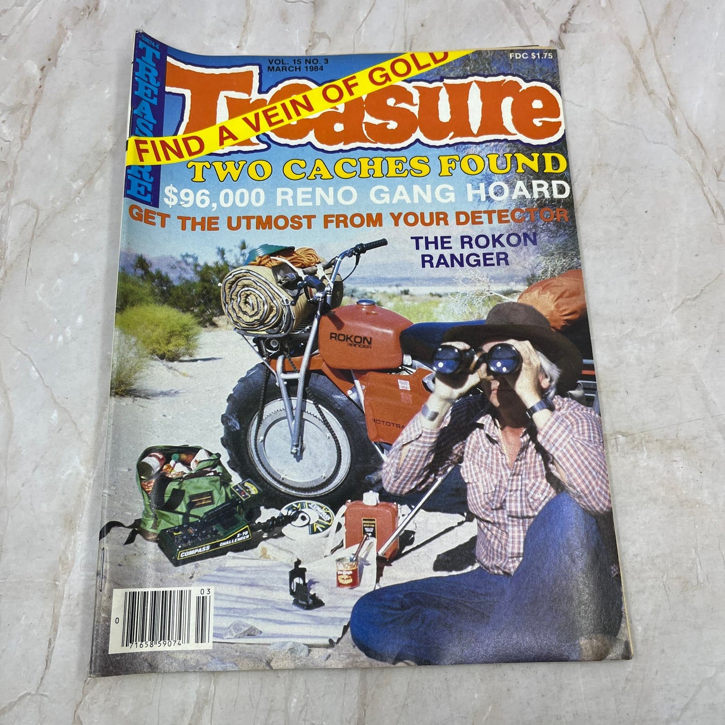 1984 March - Treasure Magazine - Treasure Hunting Metal Detecting Gold Coins M10