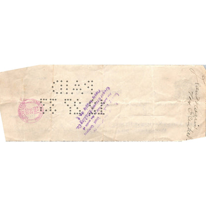 1933 Ponca City Oklahoma First National Bank Check AK7-7