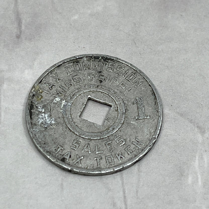Vintage Mississippi State Department of Revenue Sales Tax Metal Token Chit SE2