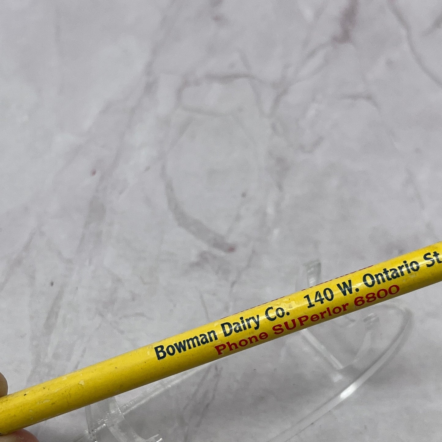 Vintage Bowman Dairy Co Milk Bottle Topper Pencil TC5-PN2