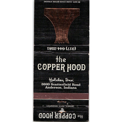 The Copper Hood Holiday Inn Anderson Indiana Vintage Matchbook TB6-MB2-12