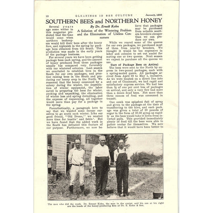 Southern Bees and Northern Honey Dr. Ernest Kohn 2 Page Article 1926 AG3-9