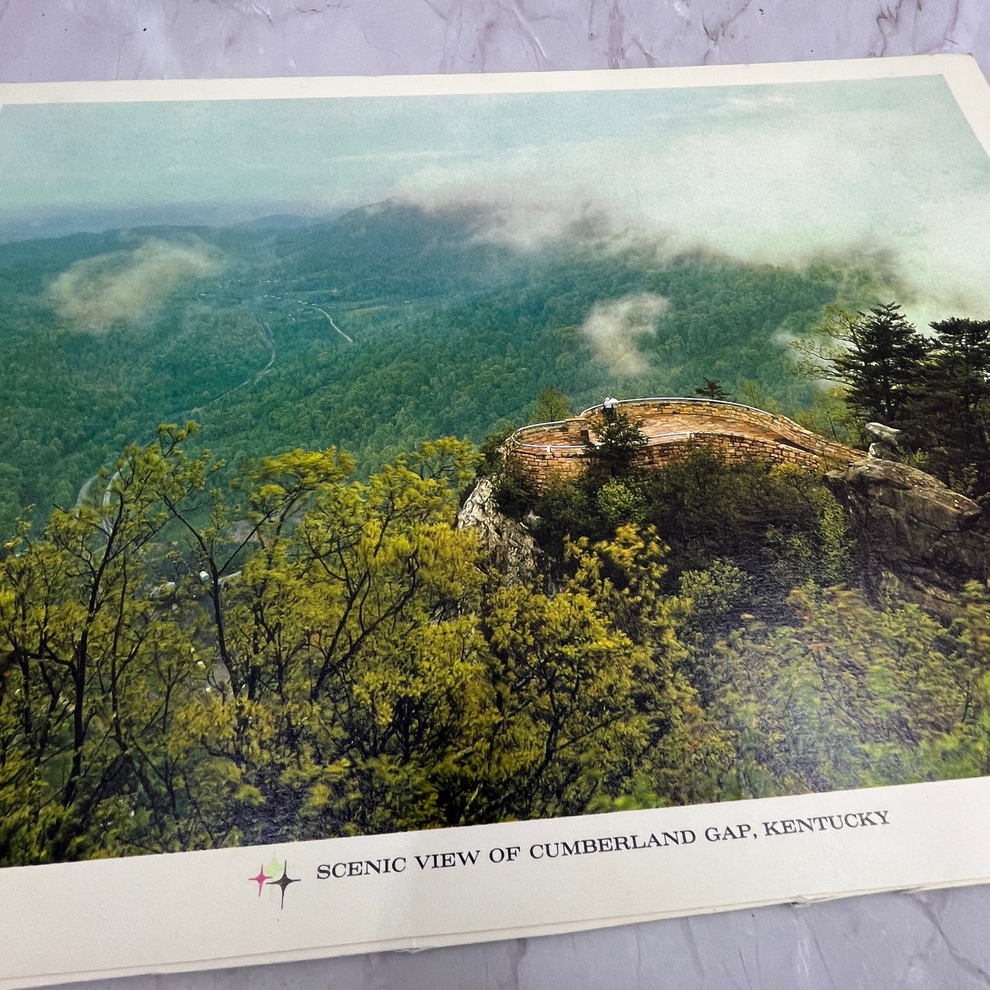 Scenic View of Cumberland Gap, Kentucky Vintage 11x16" Art Print V21