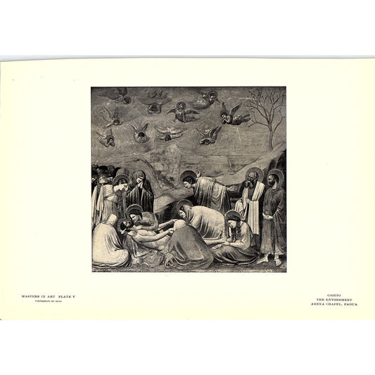 The Entombment - Giotto - 1902 Litho Art Print AF4-10