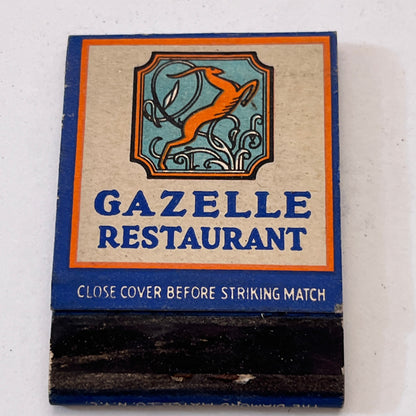 Gazelle Restaurant 1132 Euclid Ave Cleveland Vintage Matchbook Cover TB8-MB3-6