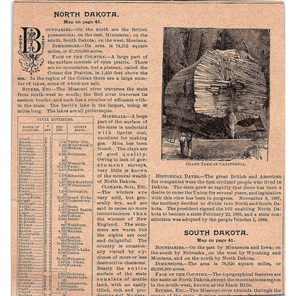 Giant Gap, American River Canon in Colorado 1894 Art Engraving AG4-8