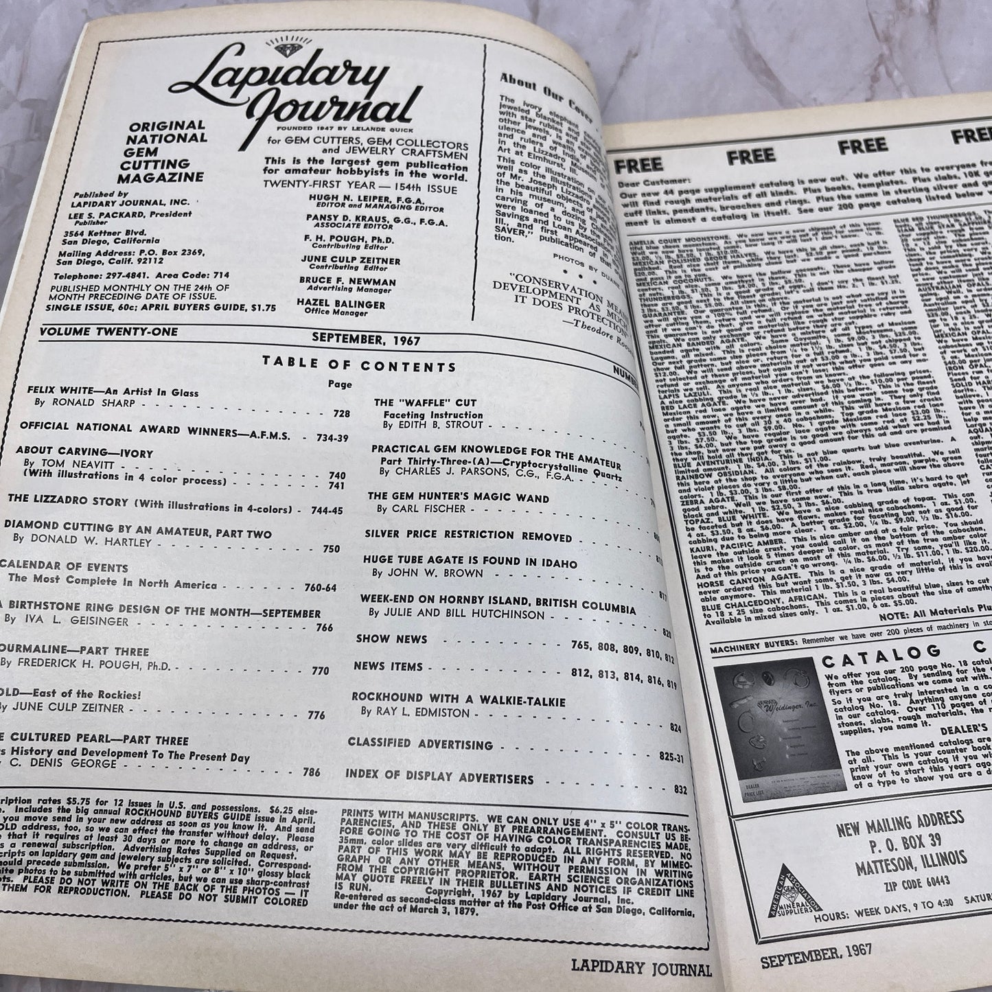 Sundial So Be Seen At San Fernando Show - Lapidary Journal Magazine Sep 1965 M24