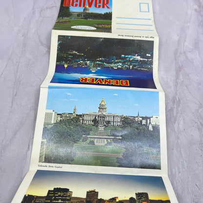 Vintage Denver CO Magnificent Mile High City Souvenir Folder TH2-MI1