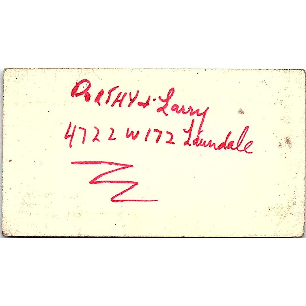 Ray McCauley Automatic Transmissions Compton CA Vintage Business Card SE3-B13