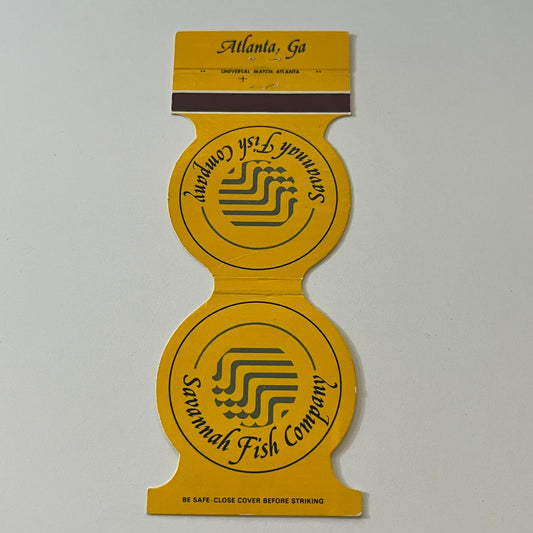 Savannah Fish Company Peachtree Plaza Hotel Atlanta GA Matchbook Cover TB6-MB2-6