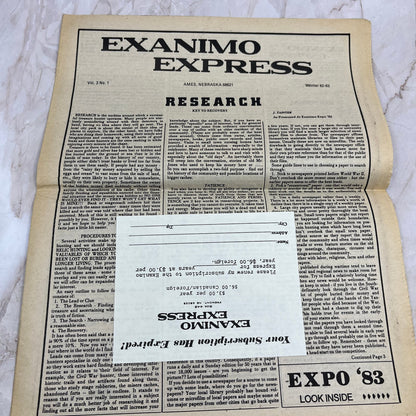 1983 Winter - Exanimo Express Treasure Hunting Newsletter - Ames NE M11
