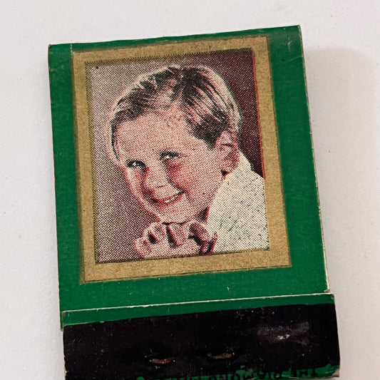 Jackie Cooper Actor Bio Vintage Matchbook Cover TB8-MB2-10
