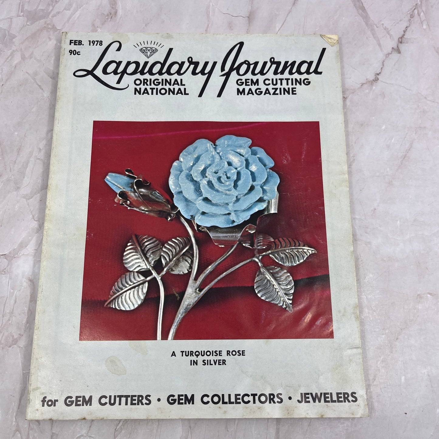 A Turquoise Rose in Silver - Lapidary Journal Magazine - Feb 1978 M27